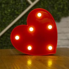 Store Romantik Kalp Şeklinde LED Masa Lambası, Dekoratif Işık, Sevgililer Günü Hediyesi, Ev ve Ofis Dekoru, Şık Aydınlatma, Kalp Tasarımlı LED Lamba, Sıcak Işık, Atmosferik Aydınlatma