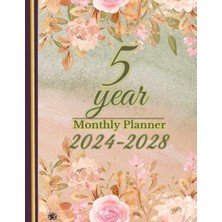 2024-2028 Fıve 5 Year Monthly Planner: Multı Year Journal From January 2024 To December 2028-60 Months Agenda Schedule Organızer; Years ... Pınk Beıge Floral Cover, Larg Sızed 8.5X11