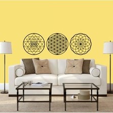 Yaşam Çiçeği Torus Sriyantra Shriyantra Torus Nefesi Kutsal Geometri 3'lü Set 3 mm