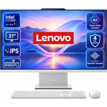 Lenovo Ideacentre 27ILL11 Intel Core U7-256V 16GB 1tb SSD 27'' Fhd Windows 11 Home Beyaz Aı-Powered Aıo Bilgisayar F0JW0010TR-SM
