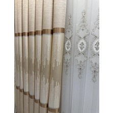 Store Amasra FT614164 V-101 Krem 1/3 Sık Pileli Fon Perde Apm