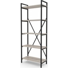 Upstyle Solin Kitaplık Gri 50×180×30 cm