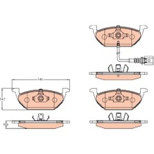 Fren Balatası Ön Volkswagen Golf Iv 1.6 97-05,1.6 16V 00-05,2.0 98-04,1.9 Tdı 97-05, Golf V 1.4 16V 03-08,1.6 04-08,1.9 Tdı 03-08,2.0 Sdi 04-08, Jatta Iıı 1.6 GDB2108