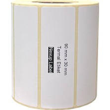 Lexroo 90X30 mm Termal Etiket, Barkod/adres/kargo Termal Etiketleri, Zebra ve Diğer Yazıcılarla Uyumlu