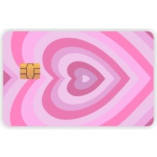 Lexroo Pembe Kalpli Kart Kaplama Sticker Kart Etiketi, QA4209545735