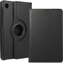 Lexroo Lenovo Tab M10 Plus Tbtb, 128F 3. Jenerasyon Zore Dönebilen Standlı Kılıf, Siyah