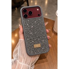 Atech Gsm Iphone 18 Pro Max Uyumlu Premium Taşlı Telefon Kılıfı