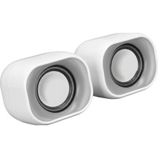Lexroo DHS-2111 2.0 Mini Taşınabilir Multimedya Speaker Hoparlör (Beyaz)