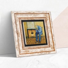 Lexroo Van Gogh Sonsuzluğun Eşiğinde Taş Duvar Tablosu - Çerçeveli Taş Tablo - Dekoratif Duvar Sanatı - Modern Ev ve Ofis Duvar Dekoru T1-291