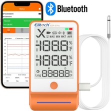 Lexroo Elitech Gsp-6 Pro Akıllı Sıcaklık ve Nem Kaydedici Datalogger