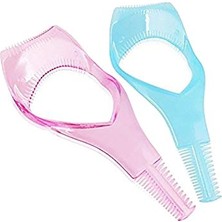 3'ü 1 Arada Plastik Maskara Aplikatör ve Kirpik Tarağı, 4 Adet