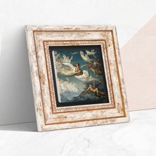 Lexroo Ruhların Geçişi Louis Janmot Antik Roma Serisi Taş Duvar Tablosu - Çerçeveli Taş Tablo - Dekoratif Duvar Sanatı - Modern Ev ve Ofis Duvar Dekoru T1-41