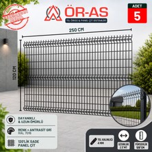 Ör-As Tel Örgü Bahçe Teli Panel Çit 120 cm x 250 cm = 5 - Adet