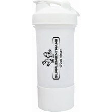 Supplementhane Fitness Smart Shaker 550 ml + Toz Saklama Kablı - Beyaz