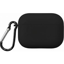Askı, Caseonn Kılıf Aparatlı Lansman Siyah Siyah Apple Airpods Pro 3 ile Uyumlu
