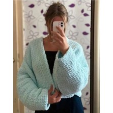 El Örgüsü Puffy Polar Chunky Hırka, Ceket