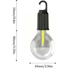 Store Askılı Kırılmaz LED Işık Kamp Bahçe Lambası Taşınabilir LED Ampul Şarjlı