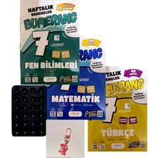 Günay Yayınları Bumerang 7.sınıf Matematik+Türkçe+Fen 40 Hafta Deneme-Yeni Baskı Bağlam Temelli+Çantasüsü+Vantuz