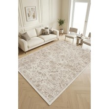 Decomia Home Dijital Kaymaz Yıkanabilir Çiçekli Salon Halısı Mutfak Halısı Koridor Halısı