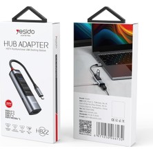 Store 5in1 3 Adet USB 3.0/1 Adet 100W Type-C ve 1 Adet 4K 30Hz HDMI Çıkışlı Hub Dönüştürücü
