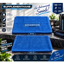 Supplementhane Fitnes Pamuklu Sporcu Havlu Mavi
