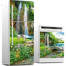 Buzdolabı ve Bulaşık Makinası Beyaz Eşya Sticker Kaplama Şelale At