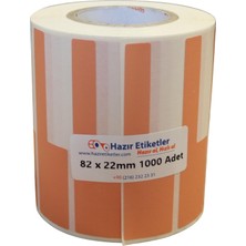 Khi-Zai Kablo Bağlama ve Tanımlama Etiketi Mat Pp Opak 82X22MM 1000 Adet Turuncu