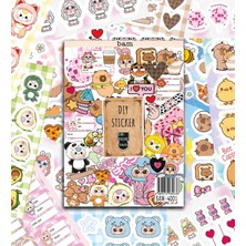 Khi-Zai Cute Baby My Dıy Sticker Book 24 * 17 cm 16 Sayfa Özel Tasarım Rengarenk Sticker Kitabı