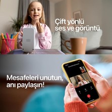Store Ev Kamerası (Ekranlı) | 2.5k 4mp Mobil Kontrol Wifi 360° Hareket Takip Bebek Kamerası X7208