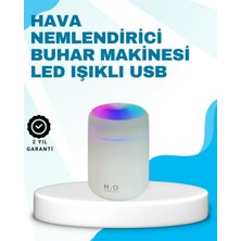 Pileli Store LED Işıklı Sessiz Masaüstü Nemlendirici – 3 Buhar Modu