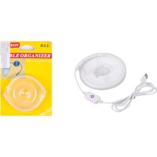 Khi-Zai Kablo Düzenleyici Toparlayıcı Aparat 2 Adet 6X6X1CM