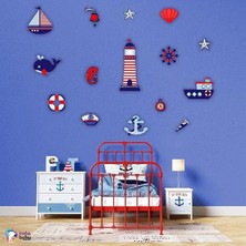 Store Bebek Çocuk Odası Duvar Süsü Ev Dekorasyon Mdf Uv Baskı ile Canlı Renklerde Eğlenceli Tasarımlar MDL91412