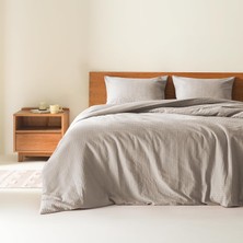 Store Taupe Ikiz Yorgan Seti - 2 Parça Nefes Alabilir Waffle Dobby Dokuma Doku Yorgan Setleri, Modern Çiftlik Evi Boho Yorgan ve Şemsiye, Tüm Sezon Mikrofiber Ikiz Yatak Seti, Ikiz/ikiz Xl