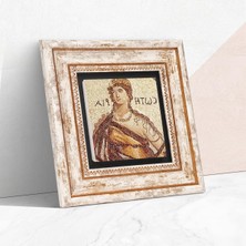 Store Soteria Mozaiği Taş Duvar Tablosu - Çerçeveli Taş Tablo - Dekoratif Duvar Sanatı - Modern Ev ve Ofis Duvar Dekoru K1-74