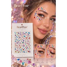 Bear & Pear Renkli Kristal Yüz Taşı Seti – Festival, Makyaj, Telefon Kılıfı ve Dekoratif Süsleme Taşları
