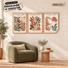 Akıllı Kağıt Statik Tutunma Özellikli Tablo - Poster Modern (Model- 52)