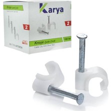 Store Karya 2 Numara 6 mm Çelik Çivili Kroşe (100’LÜ Paket)