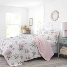 Store Home - Queen Yorgan Seti, Eşleşen Kılıflarla Pamuklu Ters Çevrilebilir Yatak Takımı, Her Mevsim Için Ideal Ev Dekoru (Hanımeli Pembesi, Kraliçe)