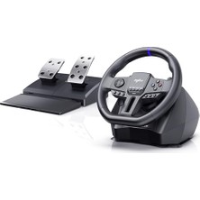 V900 Gen2 USB Yarış Direksiyonu, 270/900 Derece, Pedallı; Pc, Ps3, Ps4, Xbox One, Xbox Series X/s ve Switch