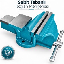 Badem10 HD11150 Tezgah Mengenesi 150 mm 15 cm Sabit Tabanlı Örslü Masa Mengenesi 10 cm Ağız Açıklığı