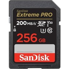 Extreme Pro 256GB CLASS10 Sd Kart 200MB/S