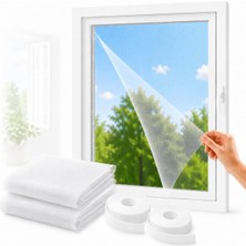 Store Sogud Kayra 2’li Set Pencere Sinekliği 130X150 cm - Yapışkanlı Cırtlı Sineklik Tülü - Yıkanabilir Tekrar Kullanılabilir Kesilebilir Sinek Perdesi - Geniş Pencere Için