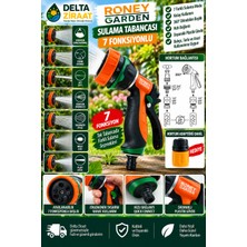 RONEY GARDEN 7 Fonksiyonlu Sulama Tabancası + Hortum Bağlantı Aparatı | Bahçe Sulama Tabancası