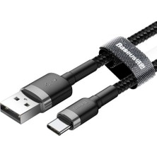 Aydogan's Halo, 3.0 A Usb-A & Usb-C Şarj & Data Aktarım Kablosu, 1 Metre, Siyah