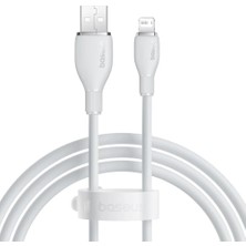 Pudding Lightning Hızlı Şarj Kablosu, 2.4A, 1.2 Metre, Beyaz