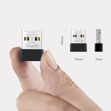 Aydogan's MA14N | AX300 Mbps Nano USB Wi‑fi 6 Adaptör | Kolay Kurulum | Windows & Linux Uyumlu | Tak‑çalıştır