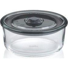 Yuvarlak 0,7 L Cam Saklama Kabı