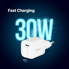 Aydogan's Smartcharger 30W Pd Usb-C Seyahat Hızlı Şarj Aleti Beyaz 2SCP03