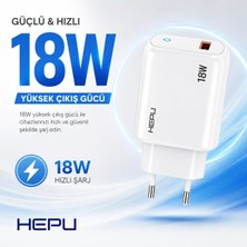 Aydogan's HP-618 18W 3A Hızlı Şarj Adaptörü – Qualcomm Quick Charge + Type-C Kablo Dahil