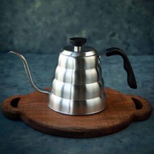 Aydogan's Barista Kahve Gooseneck Kettle - Çelik Kahve Demleme Dripper Kettle - Indüksiyonlu - Paslanmaz Çelik - 1200 ml